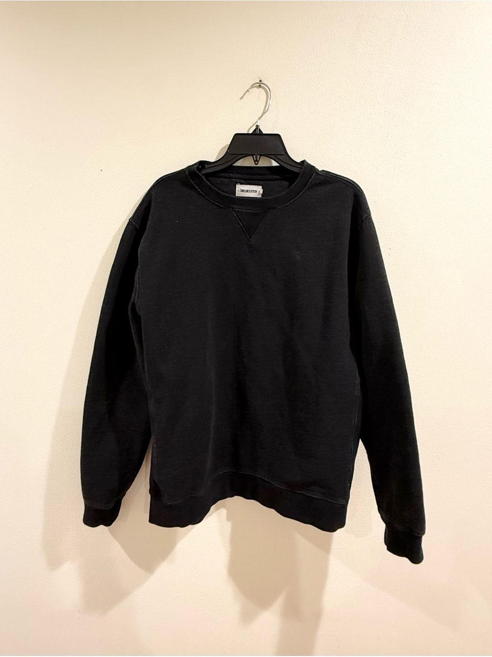 Taylor Stitch Black Crewneck Sweatshirt